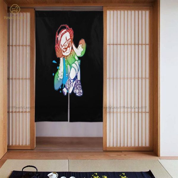 

splatoon curtains aesthetic entrance door curtain double deco & drapes