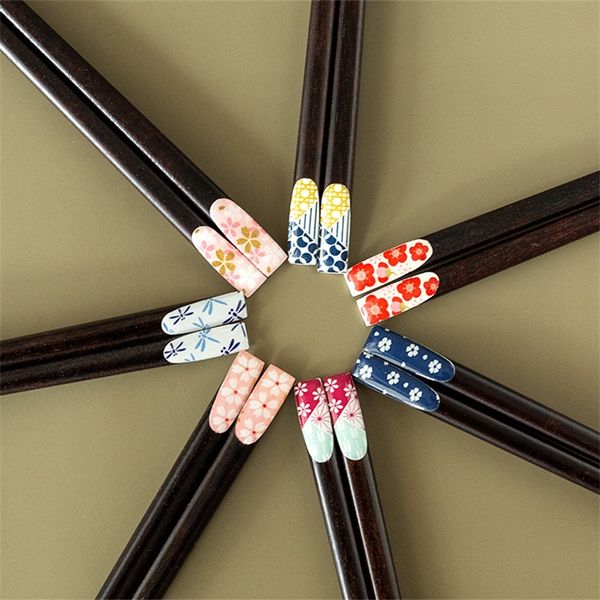 

camping travel utensils 5 pairs premium reusable chopsticks gift set japanese style 9 inch/23cm recyclable chop sticks,for sushi noodles 194