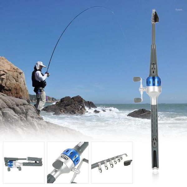 

fishing rod portable casting spinning reels multifunction set feeder surfcasting travel boat rods