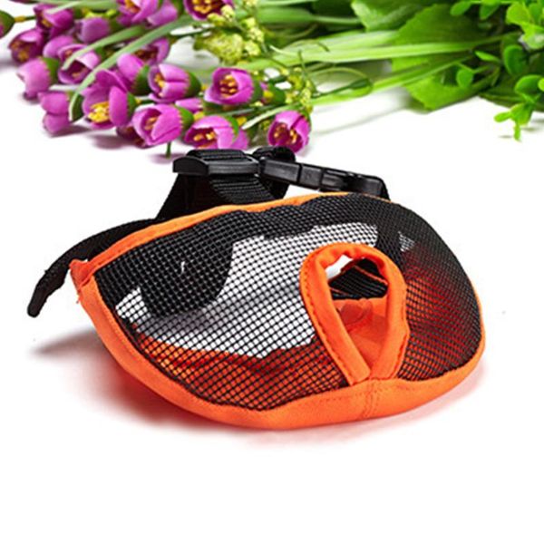 

dog apparel pet supplies training muzzle breathable anti barking mesh short snout bite protect secure mask durable adjustable