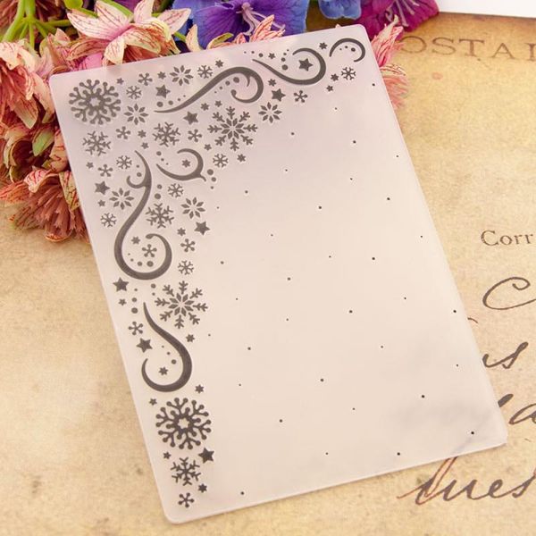 

craft tools snowflake embossing folders plastic decoration for scrapbooking diy template po card making