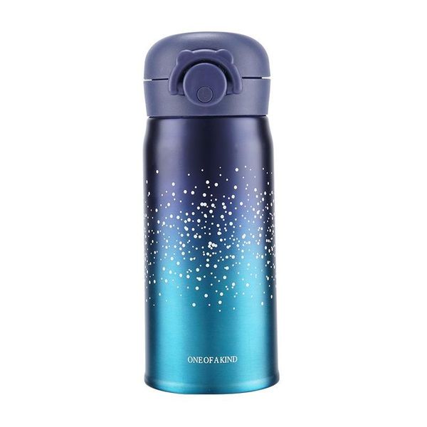 

stainless steel vacuum flask, starry sky bounce student water cup, leak-proof straight cup bottles