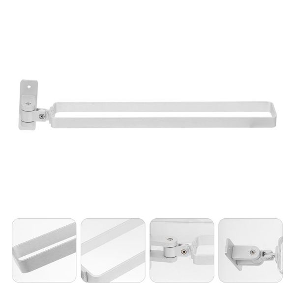 

towel racks 1pc wall-mounted folding storage rack rotatable shelf organizer kitchen