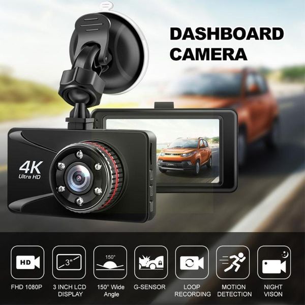 

car gps & accessories dual len dash cam dvr driving security recorder g-sensor dashcam night camera 150Â° vision cars i1l2