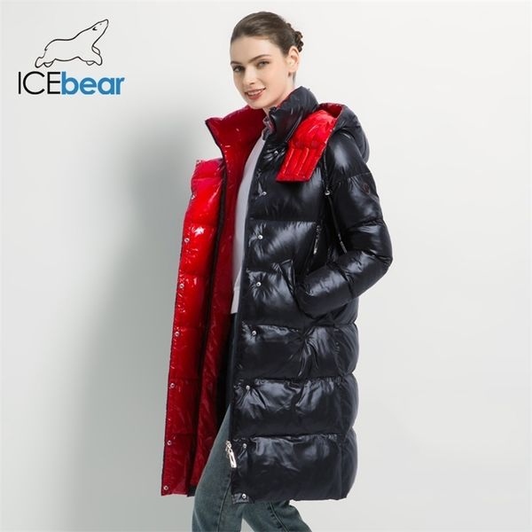 

winter female jacket hooded coat women fashion jackets warm woman clothing casual parkas 211013, Black
