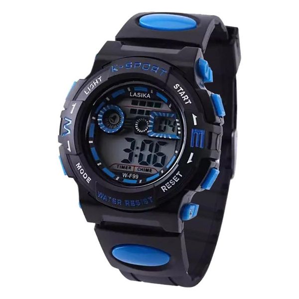 

wristwatches multi function alarm clock student waterproof sports fashion electronic watch chronograph quartz, Slivery;brown