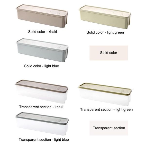 

refrigerator storage box with lid plastic drawer crisper kitchen noodle fruits container s7 bottles & jars