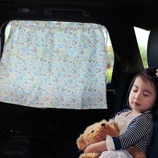 

car sunshade small fresh style sun shade side window curtain sunscreen heat insulation cloth for kids protection