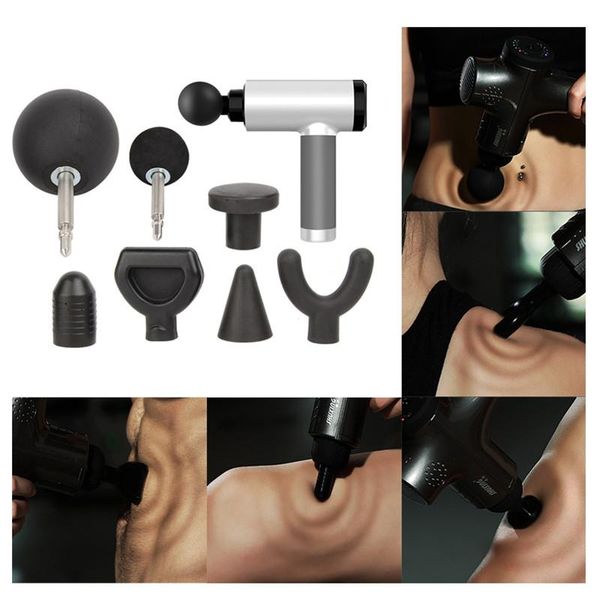 

1/4/6/7pcs percussion deep massage gun tips for jigsaw massager bit tip set body muscle ourdoor tools7fz accessories