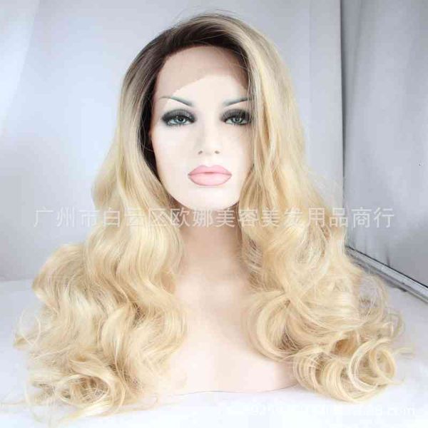 

fiber wig lace chemical head cover, Black
