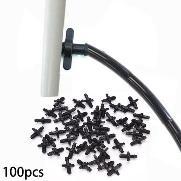 

100pcs connector 6mm splitter adapter for barb irrigation 4/7mm hose watering equipments