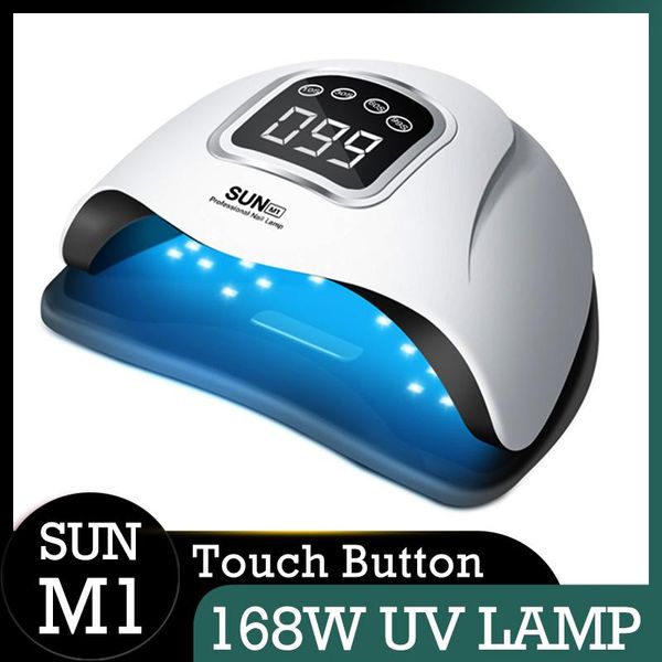 

nail dryers sun m1 uv led lamp 168w dryer touch button with lcd display for curing gel polish drying