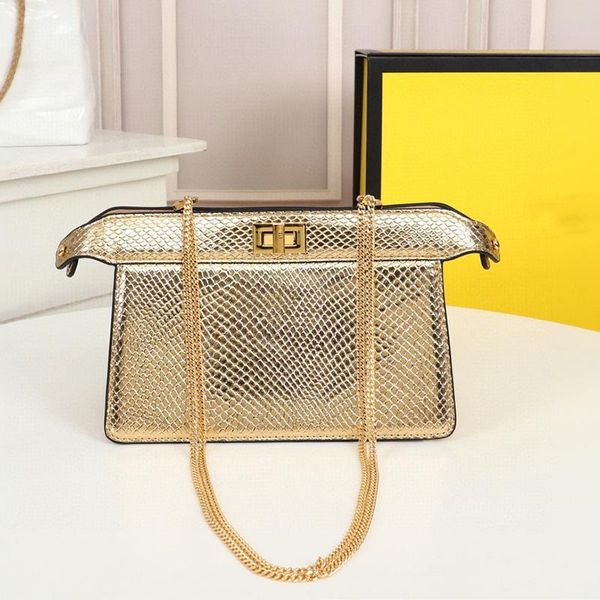 

evening bags 21 fashion solid color mini chain twist lock leather cowhide ladies handbag shoulder messenger bag temperament all-match