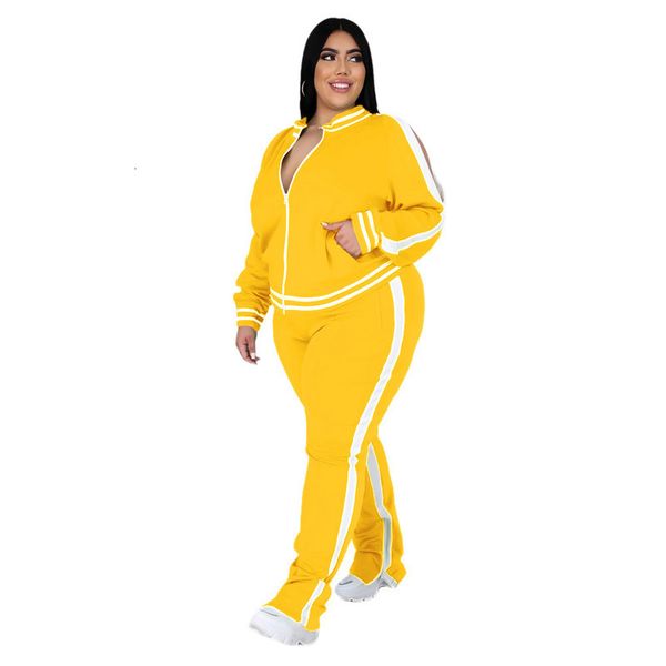 

women's / autumn tracksuits winter large size sportswear solid casual sports suit, Gray