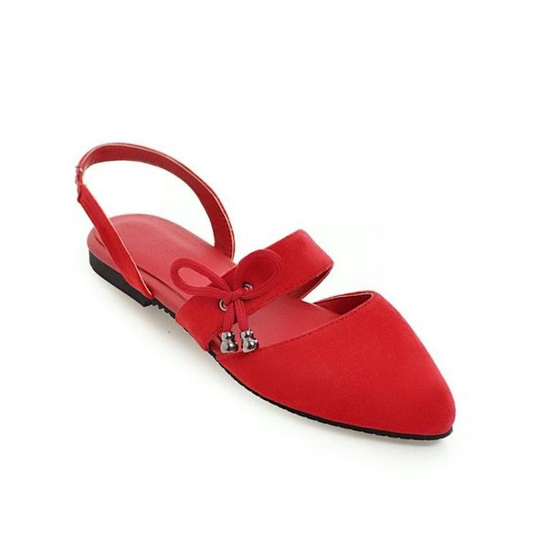

big size 28-52 2021 summer fashion women solid sweet knot flat sandals 5 colors, Black