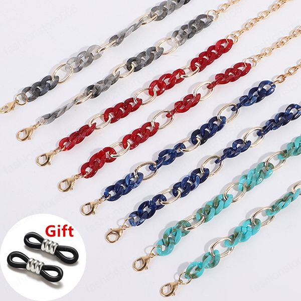 

acrylic buckle chain for glasses sunglasses straps lanyards women men neck chains holder eyeglasses accessories
