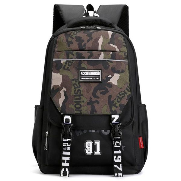 

backpack men designer nylon camouflage large capacity student school bag for boys teen