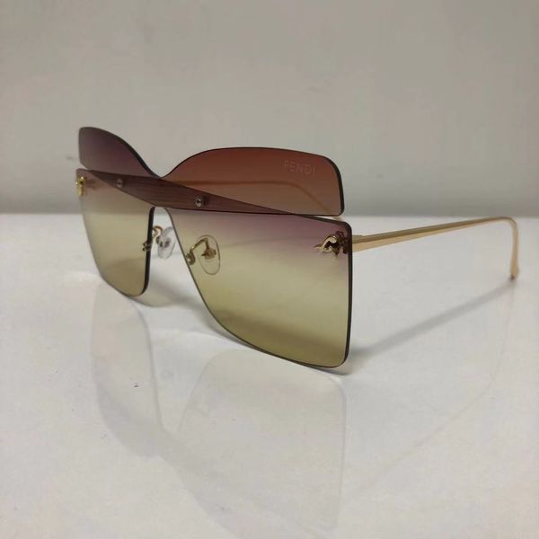 

mens designer sunglasses rimless gold plated square frame women sun glasses fashion eyewear with case 6 colors optional, White;black