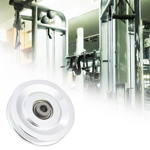 

accessories 90mm/3.5 inch pulley fitness bearing rubber nylon wheel equipment