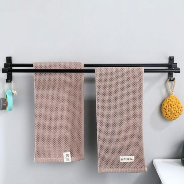 

towel racks punch-seamless 2021 rack bathroom hook single bar toilet wall hanging g8106