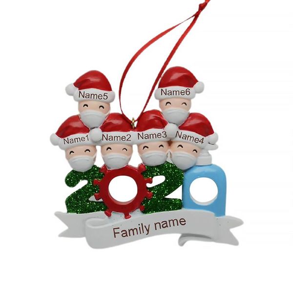 

christmas decorations 2021 tree hanging pendant ornaments family diy handwritten name mask doll snowman xmas party home decor