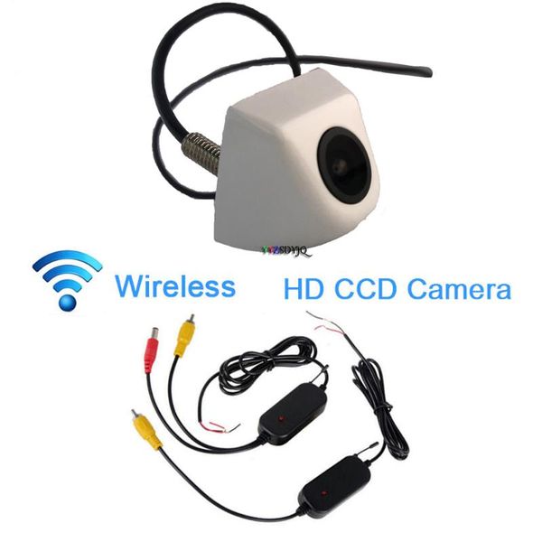 

car rear view cameras& parking sensors white wireless ccd 170Â° angle night camera reverse backup waterproof for all