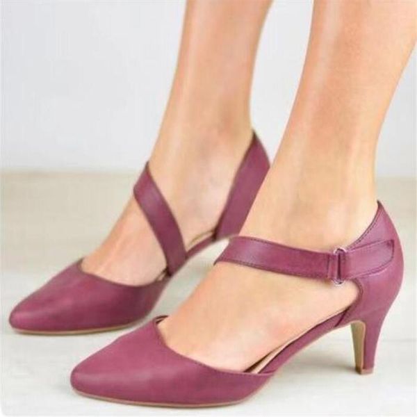 

dress shoes autumn hollow coarse sandals high-heeled shallow mouth pointed pumps women female comfortable high heels mujer, Black