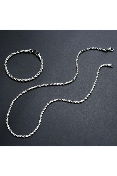 

earrings & necklace women's fashion jewelry silver plated thick auger bracelet sets