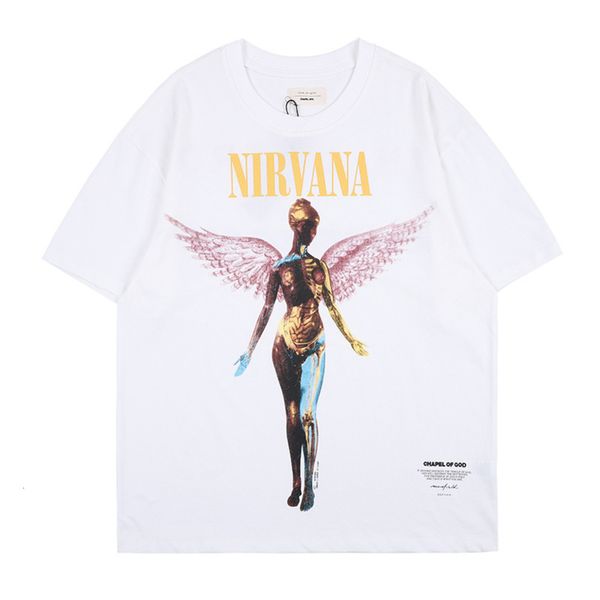 

The same designer t shirt Men's matte short-sleeved Angel Men's T-shirt, White;black