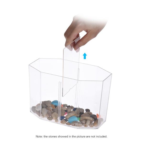 

aquariums aquarium mini fish tank deskbetta box breeder house with divider transparent pet accessories