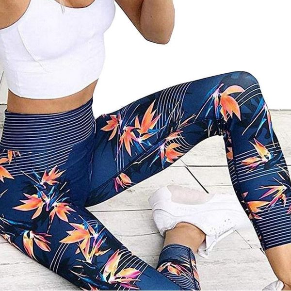 3 Clolors Yoga Calças Fitness Esporte Leggings Leggings Impressão Elástica Ginásio Treino Trepeiras S-XL Running Calças Plus Size 1322 Z2