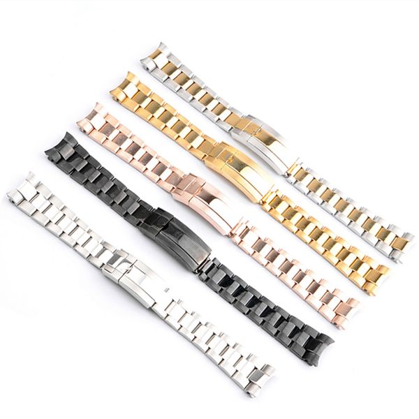 Zubehör Band Rolex Feinabstimmung Pull Teeth Strap Uhrengürtel Stahl Solid Submariner Water Ghost Armband für 20 21MM