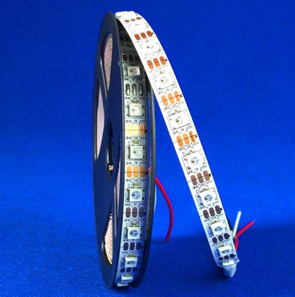 

4m dc5v ws2812b led pixel srip,white pcb non-waterproof,60pcs ws2812b/m with 60pixels(reverse protection circuit,high brigher) strips