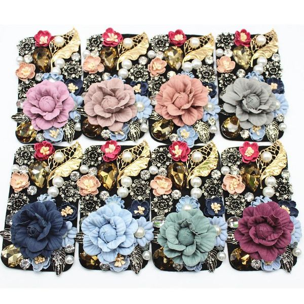 

decorative flowers & wreaths 10pcs alloy handwork flower for home diy decoration kids headband headwear decorationhandmade wedding bouquet
