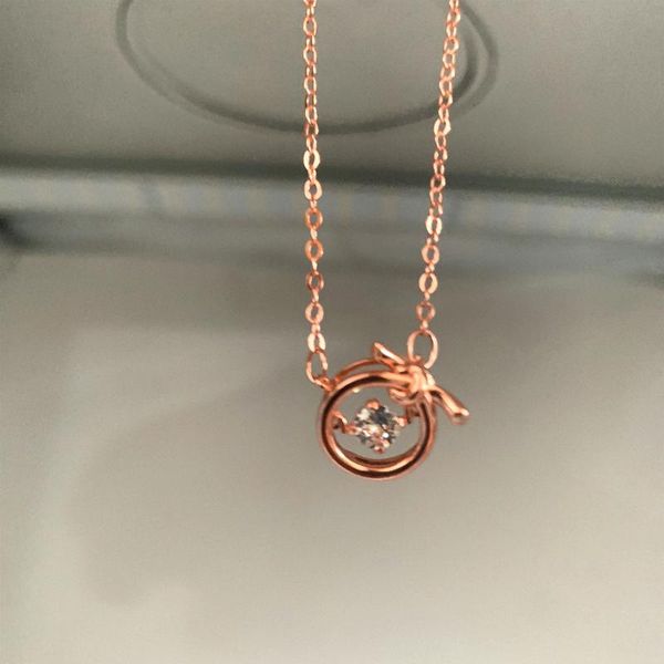 

pendant necklaces knot moving beauty for women men han so hee neverthele same necklace neck clavicle chain choker, Silver