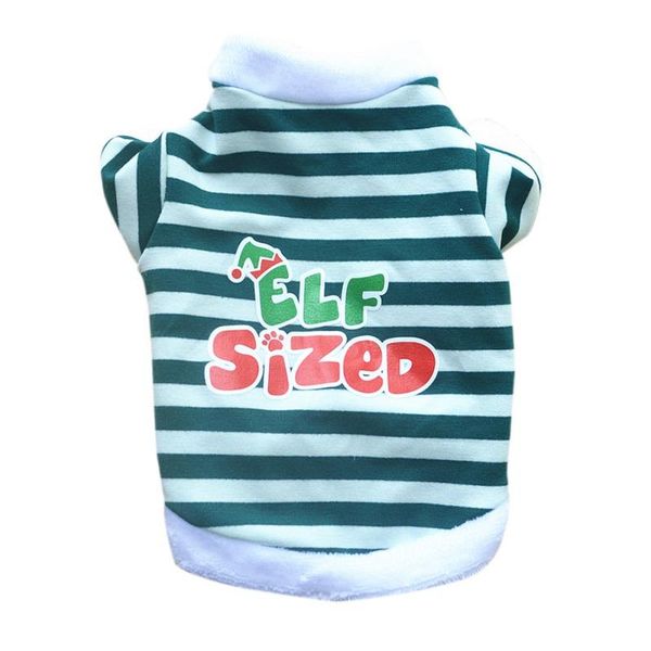 

dog apparel pet dogs christmas red & white stripes snowman costume puppy vest