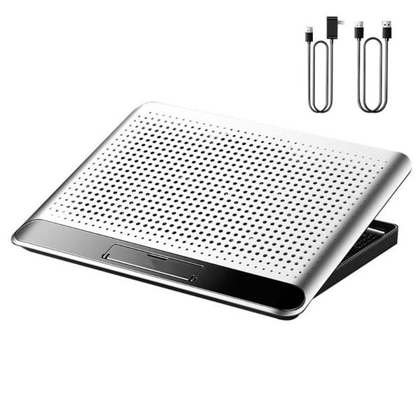 

lapaluminum alloy 6 gear adjustable radiator support silent portable cooler cooling pads