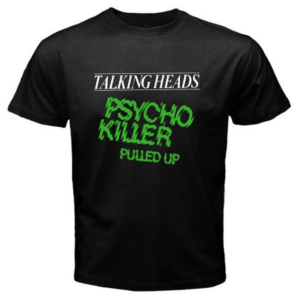 

New Talking Heads Psycho Killer Logo Mens Black T-Shirt Size S to 3XL, White;black