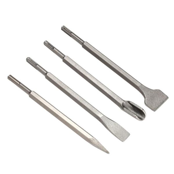 

professional drill bits 4pcs sds plus chisel set flat groove bit hammer
