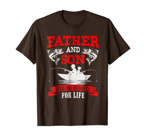 

father son fishing buddies for life funny fishing gift, White;black
