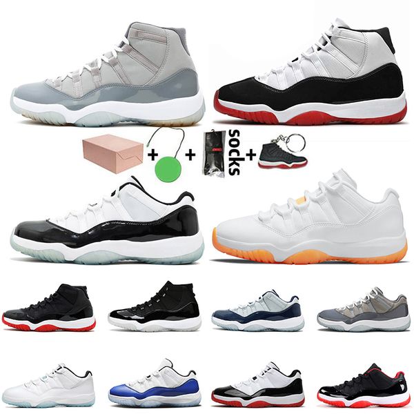 

2021 with box jumpman 11 sneakers men womens 11s basketball shoes low legend blue citrus jubilee 25th anniversary high bred runner sports tr, White;red