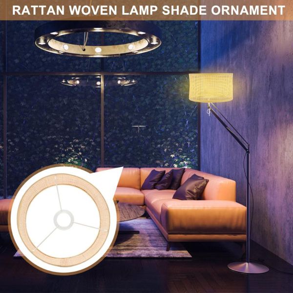 

pendant lamps woven lamp shade decorative lampshade pastoral style protective cover