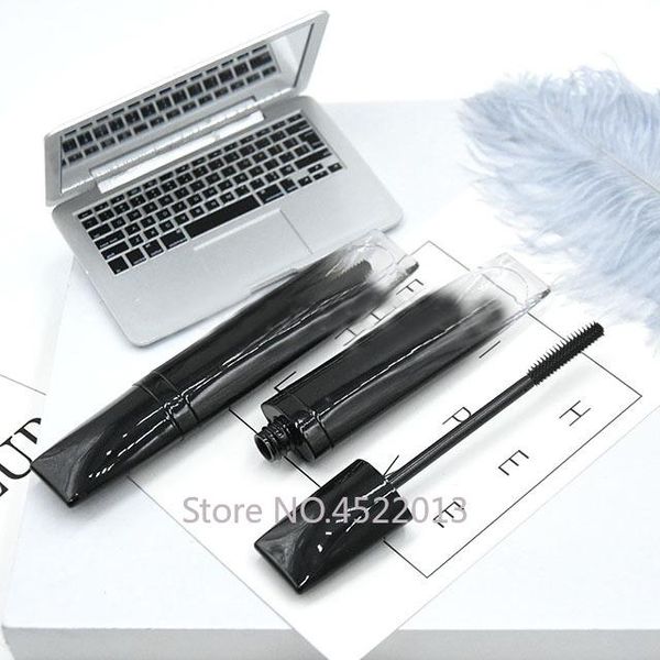 

storage bottles & jars 7ml 10/30/50pcs professional portable cosmetic eyelashes cream container, beauty makeup tool, plastic black diy masca