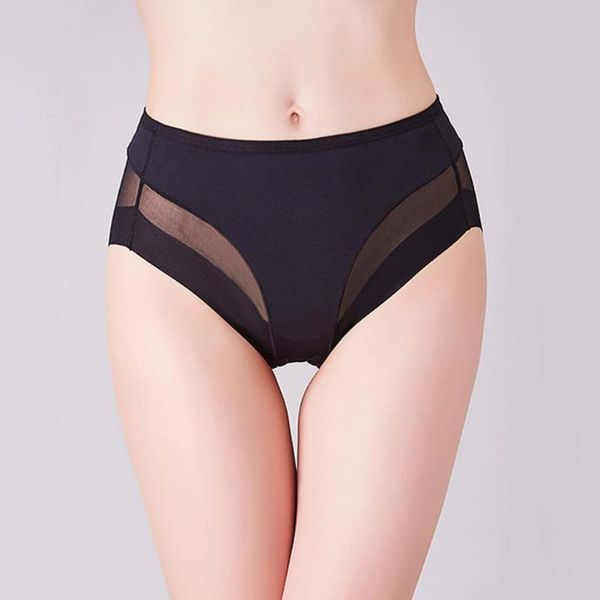 

women's panties underwear seamless hip-lifting high-waist abdomen sculpting elastic skin-friendly soft transparent sexy, Black;pink