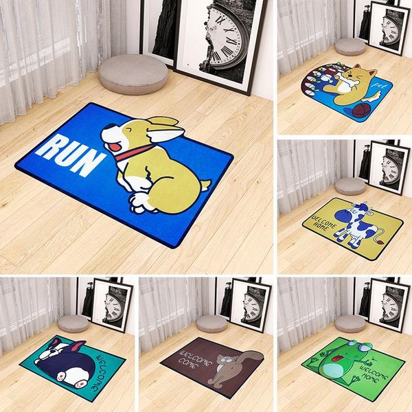 

bath mats cartoon welcome entrance doormats carpets rugs for home room floor kitchen hallway non-slip cat dog pet bathroom mat