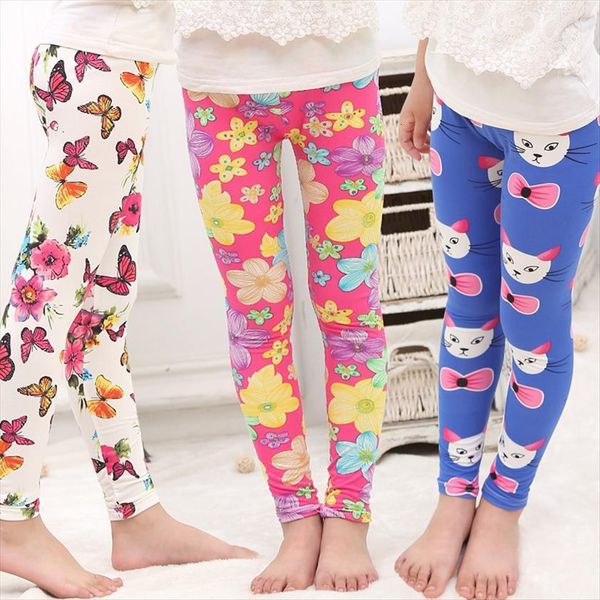 

spring summer childrens printing milk silk leggings girls pantyhose, Blue