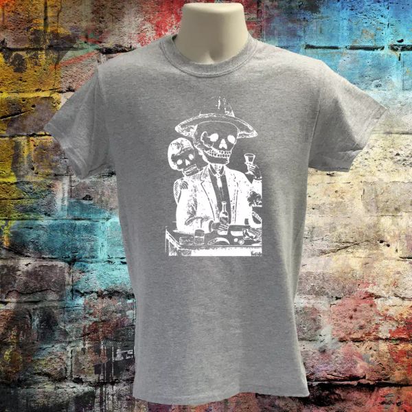 

day of the dead t-shirt, mexican art t-shirt, skull tshirt, candy skull tattoo, White;black