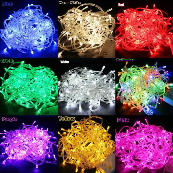 

strings 10m 100 led string garland christmas tree fairy light luce waterproof home garden party outdoor holiday decoration