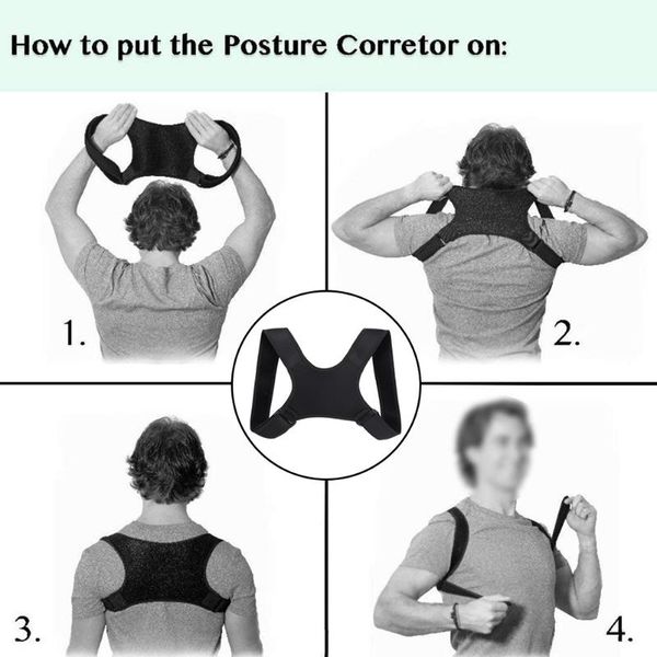 

posture corrector fracture support back shoulder correction brace belt strap psen999 yoga outfit