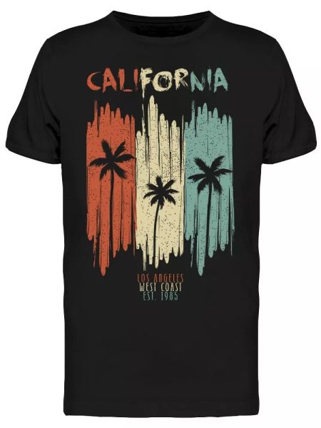 

california west coast tee men's -image by shutterstock, White;black